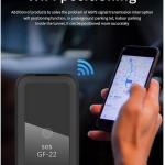 Mini GPS, Localisateur de voiture, Mini Tracker GPS, Contrôle vocal, Localisateur de périphériques, Anti-perte, S O S pour l'aide, GF-22