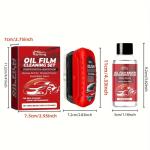 Kit de nettoyage des vitres de voiture Cristallini, antipluie, vitres et miroirs toujours propres, facile à faire