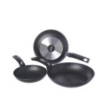 Set 3 Padelle, 20 cm/24 cm/28 cm, marca Moneta Etnea
