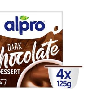 Alpro Dessert dunkle Schokolade 4x125gr
