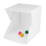 Mini studio fotografico Portatile con luci led, dimensione 23 x 23 x 24cm