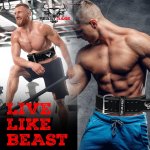 Gewichthebergürtel: für Männer und Frauen, professionell aus Leder, ideal für Gewichtheben, Bodybuilding, Crossfit, Powerlifting und Kniebeugen BEAST RAGE