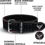 Gewichthebergürtel: für Männer und Frauen, professionell aus Leder, ideal für Gewichtheben, Bodybuilding, Crossfit, Powerlifting und Kniebeugen BEAST RAGE