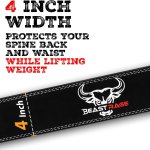 Gewichthebergürtel: für Männer und Frauen, professionell aus Leder, ideal für Gewichtheben, Bodybuilding, Crossfit, Powerlifting und Kniebeugen BEAST RAGE