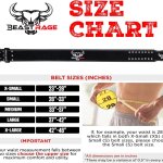 Gewichthebergürtel: für Männer und Frauen, professionell aus Leder, ideal für Gewichtheben, Bodybuilding, Crossfit, Powerlifting und Kniebeugen BEAST RAGE