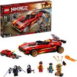 LEGO NINJAGO Super-bolide Ninja X-1, Macchinina Giocattolo e Motocicletta Ninja con Personaggio Cole d'Oro, 71737