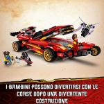LEGO NINJAGO Super-bolide Ninja X-1, Macchinina Giocattolo e Motocicletta Ninja con Personaggio Cole d'Oro, 71737