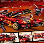 LEGO NINJAGO Super-bolide Ninja X-1, Macchinina Giocattolo e Motocicletta Ninja con Personaggio Cole d'Oro, 71737
