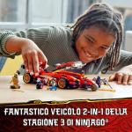 LEGO NINJAGO Super-bolide Ninja X-1, Macchinina Giocattolo e Motocicletta Ninja con Personaggio Cole d'Oro, 71737