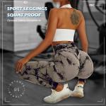 Leggings sportivi donna, vita alta pancia piatta, Push Up, vita alta, Opaco scrunch, Pantaloni palestra fitness per yoga jogging