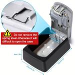 Cassa forte per chiavi, per esterno in metallo, con combinazione codice, ideale per depositare chiavi, materiale in metallo