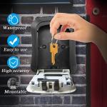Cassetta di sicurezza per esterno, con combinazione codice, ideale per depositare chiavi, materiale in ABS resistente 