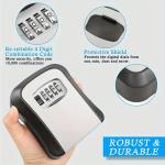 Cassetta di sicurezza per esterno, con combinazione codice, ideale per depositare chiavi, materiale in ABS resistente 