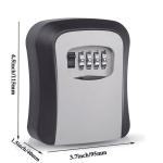 Cassetta di sicurezza per esterno, con combinazione codice, ideale per depositare chiavi, materiale in ABS resistente 