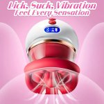 Stimolatore Elettrico per Donne con 10 Funzioni di Suzione e Leccata - Vibratore per Clitoride e Zona Anale con Display LCD - Giocattolo Sessuale Ricaricabile per Coppie