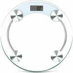 Digitale Bodenwaage, transparent mit Glas, maximales Gewicht 150 kg