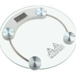 Digitale Bodenwaage, transparent mit Glas, maximales Gewicht 150 kg