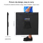 Studio fotografico Portatile, sfondo intercambiabile, luci led regolabile, 60 x 60 x 60cm