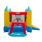 Großes Schloss, 4 in 1, aufblasbar, Doppelrutsche, Kinderspiel, Sprungtuch, Happy Hop