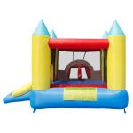 Großes Schloss, 4 in 1, aufblasbar, Doppelrutsche, Kinderspiel, Sprungtuch, Happy Hop