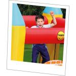 Großes Schloss, 4 in 1, aufblasbar, Doppelrutsche, Kinderspiel, Sprungtuch, Happy Hop