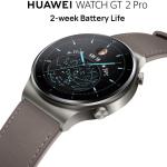 Huawei Smartwatch GT 2 Pro mit GPS und GLONASS, SpO2, + 100 Trainingsmodi, Bluetooth Anrufe, grau