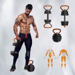 Ensemble Kettlebell et haltères, Multifonction, exercices de fitness, 20 kg.