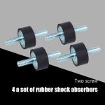 Bâtis en caoutchouc d'anti vibration, amortisseur de choc d'isolateur de bobine de compresseur d'air de bâti de compresseur d'air de monture de vibration en caoutchouc de 4pcs M8 30 × 15