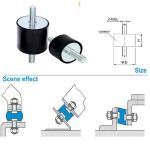Bâtis en caoutchouc d'anti vibration, amortisseur de choc d'isolateur de bobine de compresseur d'air de bâti de compresseur d'air de monture de vibration en caoutchouc de 4pcs M8 30 × 15