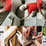 Règle de mesure multi-angle avec double fente, multi-usage, pour les carreaux, en aluminium, convient aux carreleurs, aux constructeurs, aux artisans, aux charpentiers et aux bricoleurs.
