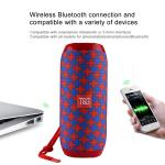 Tragbare Stereo Lautsprecher, tragbare Lautsprecher 5 x 2 Watt, Bluetooth, Wasserdicht, Rot