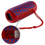 Tragbare Stereo Lautsprecher, tragbare Lautsprecher 5 x 2 Watt, Bluetooth, Wasserdicht, Rot