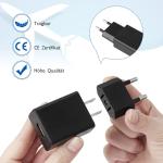 Adaptateur secteur de voyage américain, 2 broches pour fiche européenne, pour les appareils avec adaptateur secteur américain