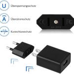 Adaptateur secteur de voyage américain, 2 broches pour fiche européenne, pour les appareils avec adaptateur secteur américain