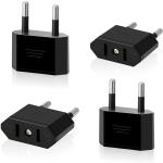 Adaptateur secteur de voyage USA, 2 broches pour fiche européenne, pour les appareils avec alimentation secteur américaine, 1 pc.