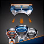 Gillette Fusion 5 Herren Rasiermesser + 11 Ersatzklingen, bequeme Rasur