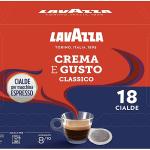 Lavazza Crema e Gusto Classico, 18 dosettes pour machine à espresso