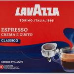 Lavazza Crema e Gusto Classico, 18 dosettes pour machine à espresso