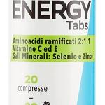 Re-Mineral Energy Tabs, Sportergänzung, mit Aminosäuren, Mineralsalzen, Magnesium, Kalzium, Zink, Selen, Vitaminen C, E, B2 und B12, 20 Brausetabletten