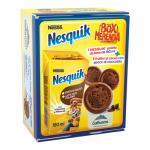 Nesquik Snackbox, Pronto da Bere, Milchgetränk mit fettarmem Kakao, 3 fettarme Galbusera Shortbread, 207g pro Packung