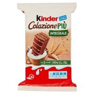 Kinder Colazione Più Integrale, 10 Merendine Kinder, 290g