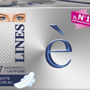 LINES It is, Women’s Sanitary pads, Night model, With Wings, pack 7 pièces.