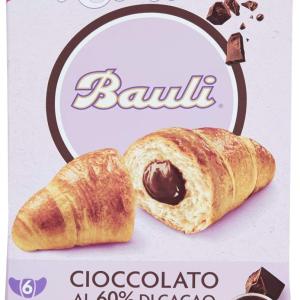 Bauli Croissant mit Füllung Schokolade, 100% italienisch, 6 x 50 g Schachtel