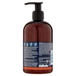 King C Gillette, Nettoyant pour le visage et la barbe des hommes pour le rasage, bouteille de 350 ml