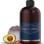 King C Gillette, Nettoyant pour le visage et la barbe des hommes pour le rasage, bouteille de 350 ml