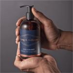 King C Gillette, Nettoyant pour le visage et la barbe des hommes pour le rasage, bouteille de 350 ml