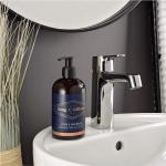King C Gillette, Nettoyant pour le visage et la barbe des hommes pour le rasage, bouteille de 350 ml