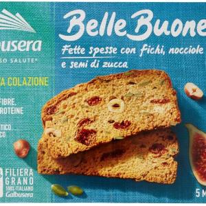 Galbusera Fette Biscottate Frühstücksfeigen und Haselnüsse Bellebuone, 200g