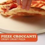 Pietra per pizza rotonda per forno e barbecue, pietra refrattaria 30 cm, per cottura croccante