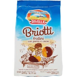 Divella biscotti briotti cacao panna gr.400